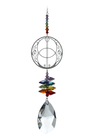Large Crystal Fantasy - Vesica Pisces Rainbow