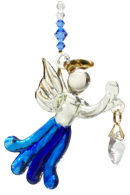 Angels in my Window Sapphire Glass