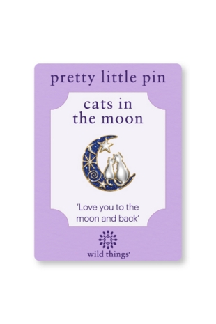 Cats in the Moon Pin Moonlight