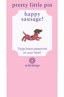 Dachshund w/flowers Pin Multi Coloured