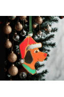 Xmas Ornament - Dog with Hat