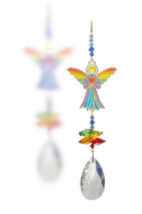 Window Jewels Angel with Heart - Rainbow