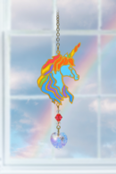 Carded Crystal Dreams Unicorn Head - Rainbow