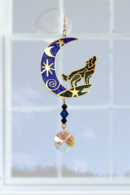 Carded Crystal Dreams Wolf in the Moon Moonlight