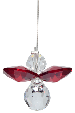 Classic Crystal Guardian Angel Ruby
