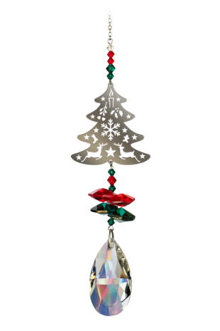Crystal Fantasy Christmas Tree - Red Green
