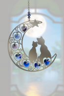 Pure Radiance Two Cats Moon Moonlight (Large)