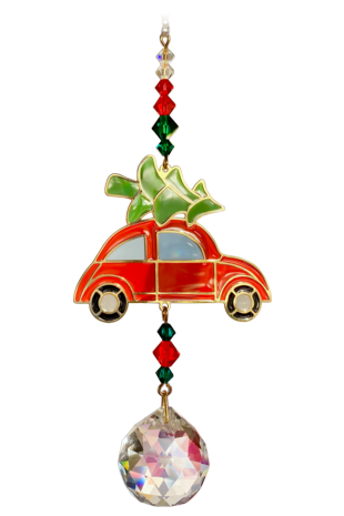 Crystal Dreams- Bug with Tree - Red Green